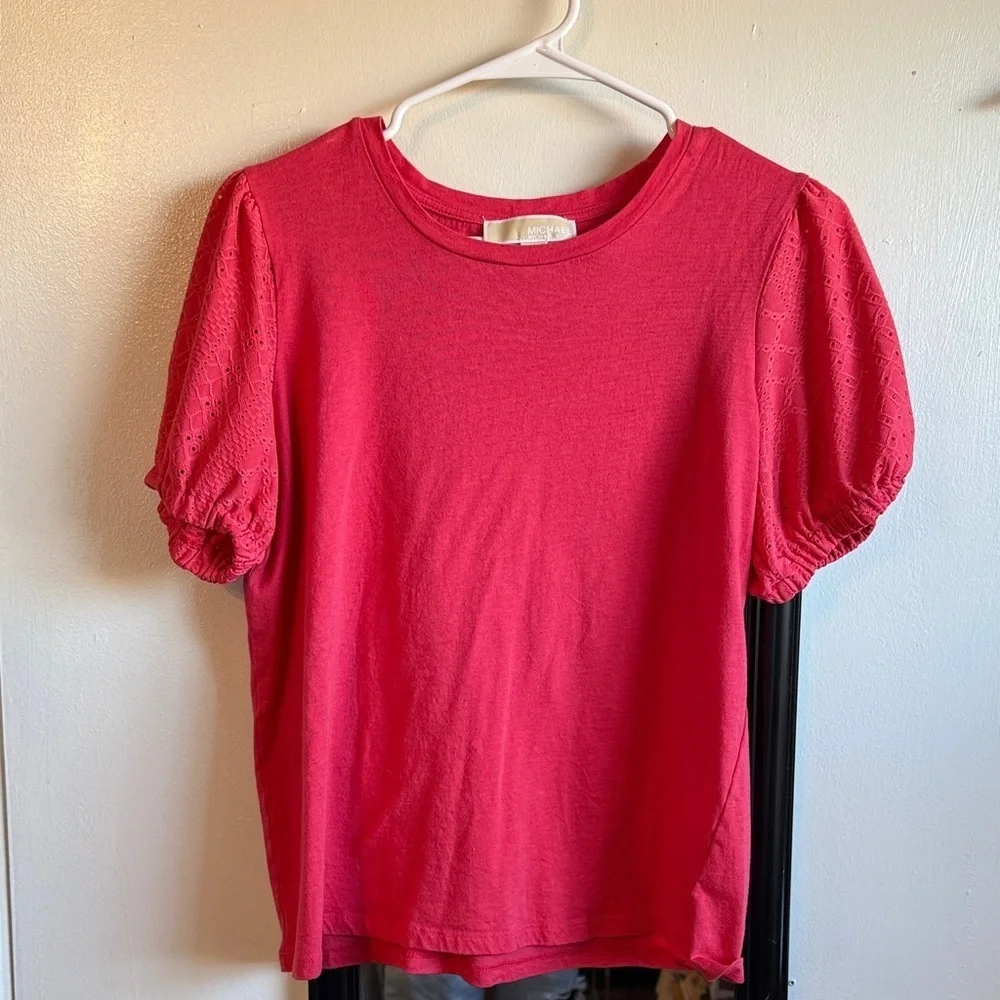 Michael Kors Vibrant Red Top